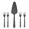 Aida Raw Cake Set 5 Pcs, Black – kuva 2