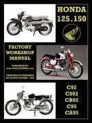 Honda Motorcycles Workshop Manual 125-150 Twins 1959-1966 (Floyd Clymer), kirja