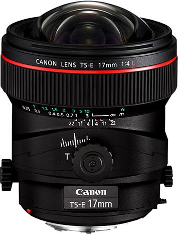 Canon TS-E 17mm f/4.0 L, objektiivi