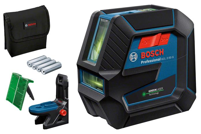 Bosch GCL 2-50 G Professional (0601066M00) 4xAA, yhdistelmälaser vihreä
