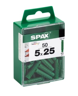 Spax 5x25 50kpl seinätulppa – kuva 2/3