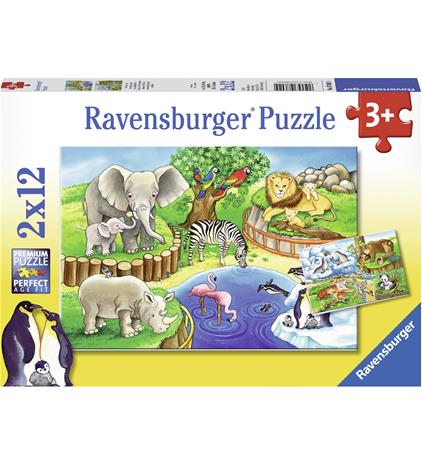 Ravensburger Animals 2x12p Palapeli