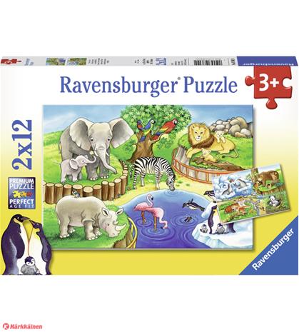 Ravensburger Animals 2x12p Palapeli