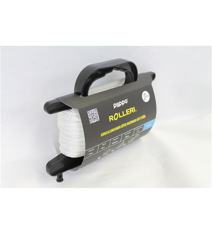Piippo polyesteri 4mm x 30m valkoinen rolleri