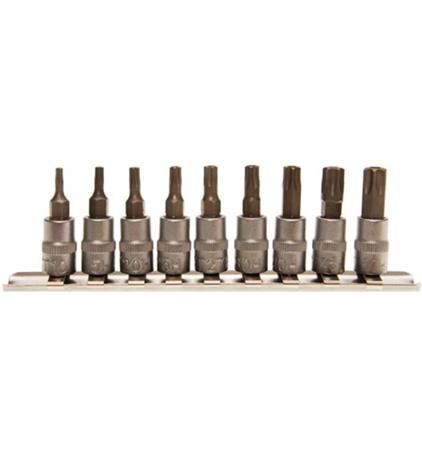 Schwan 9-osainen 1/4" torx hylsysarja