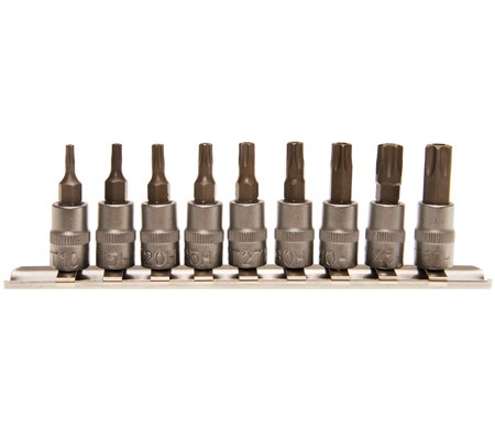Schwan 9-osainen 1/4" torx hylsysarja