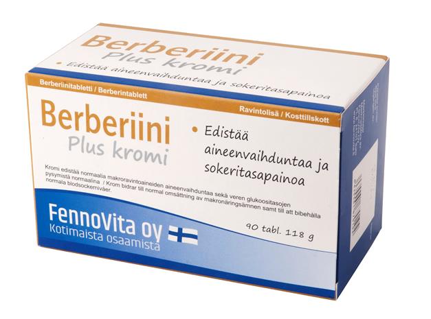Fennovita Berberiini plus kromi, 90 tabl.