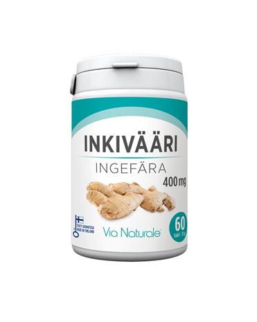 Via Naturale Inkivääri 400 mg, 60 tabl.