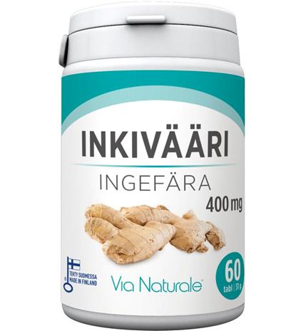 Via Naturale Inkivääri 400 mg, 60 tabl.