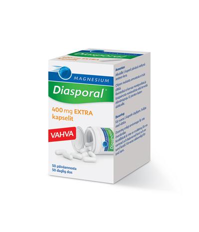 Diasporal Magnesium 400 Extra 50 kaps. ravintolisä