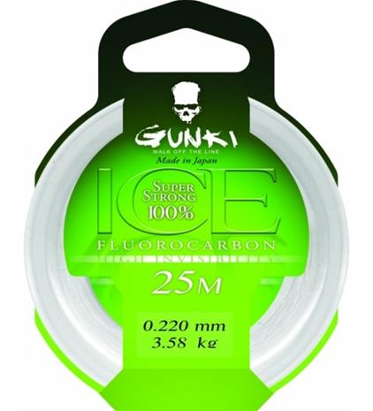 Gunki Ice Fluorocarbon 25 m siima