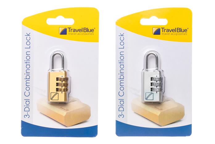 Travel Blue numerolukko