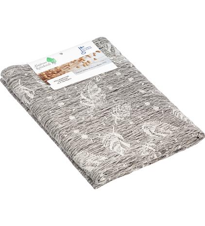 Lehdykät musta 70x150 cm pellavapyyhe