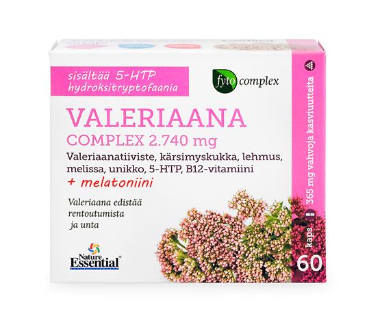 Nature Essentials Valeriana Complex 60 kaps. ravintolisä