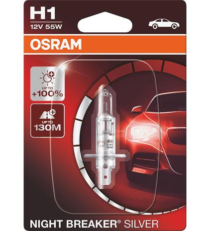 Osram H1 Night Breaker Silver 1kpl polttimo