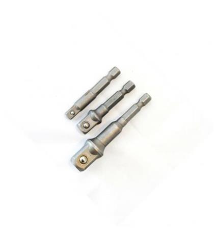 Finbullet 1/4" 3-osainen liitinvarsisarja