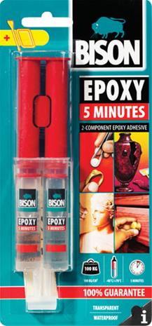 Bison Epoxy 5 min, pikaliima 24 ml
