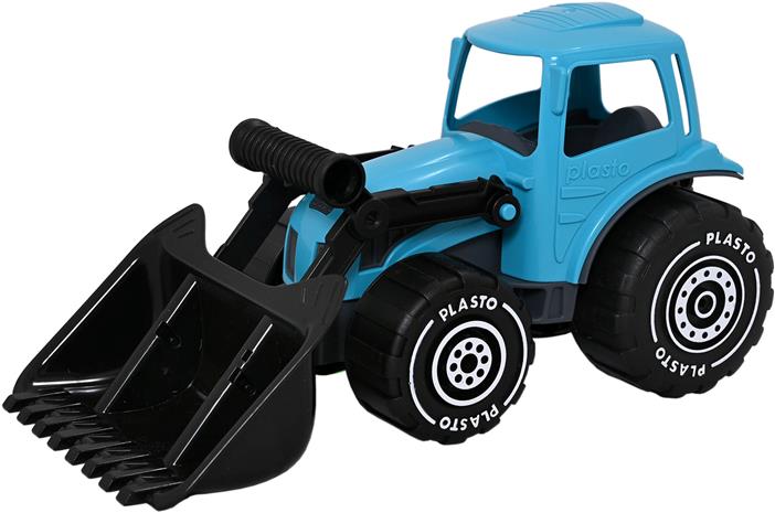 Plasto, Tractor with Front Loader, Turquoise