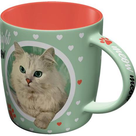 Cat Lover Coffee Right Meow Muki monivärinen