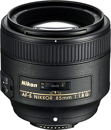 Nikon AF-S Nikkor 85mm f/1.8G, objektiivi