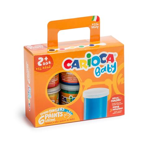Carioca, sormiväri 6 x 80 ml
