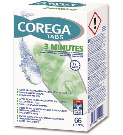 Corega Tabs, proteesin puhdistustabletti 66 kpl