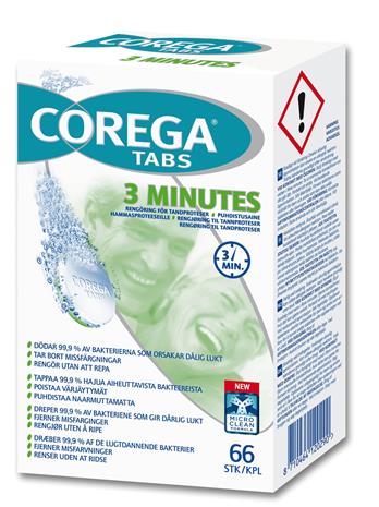 Corega Tabs, proteesin puhdistustabletti 66 kpl