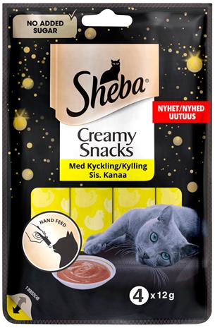Sheba 4x12g Creamy Snacks Kanaa