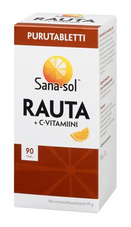 Sana-sol Rauta + C-vitamiini, 90 purutabl.