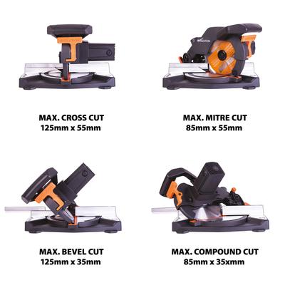 Evolution Rage 210CMS 1200W, katkaisu- ja jiirisaha