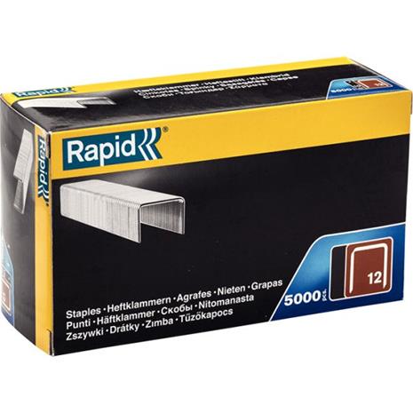 Rapid Nr 12 Leveät hakaset 14 mm, 5000 kpl:n pakkaus