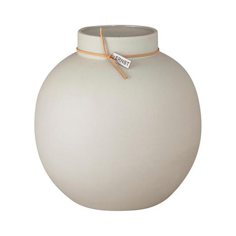 ERNST Vas Stoneware Round D21 H22, Beige