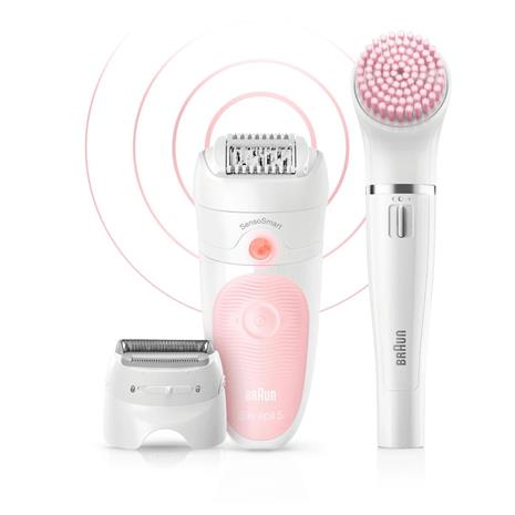 Braun Silk-épil Beauty Set 5 5-885 Sensomart Wet & Dry, epilaattori-kasvohoitolaite