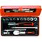 Bahco A6716DM Hylsysarja 1/4â€, 15 osaa – kuva 4