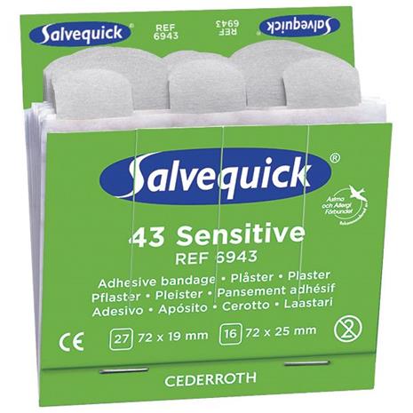 Salvequick 6943 Kuitukangaslaastari 6x43st
