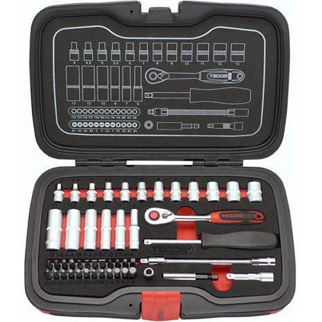 Tecos 34501048 Hylsysarja 48 osaa, 1/4""