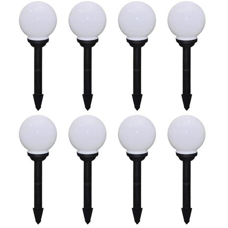 vidaXL Ulkolamput polulle 8 kpl LED 15 cm maapiikillä