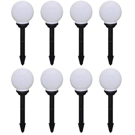 vidaXL Ulkolamput polulle 8 kpl LED 15 cm maapiikillä