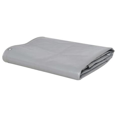 vidaXL Pressu 650 g/m² 3,5x5 m harmaa
