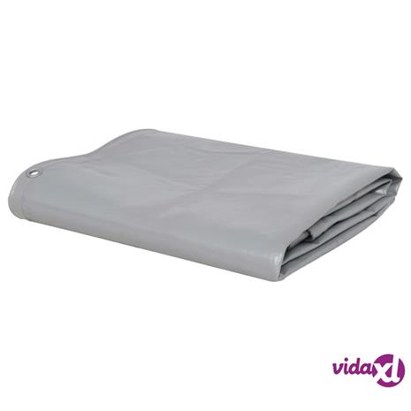 vidaXL Pressu 650 g/m² 5x6 m harmaa