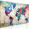 Artgeist World Map: Cracked Wall taulusetti – kuva 1