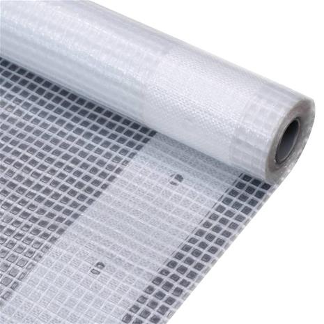 vidaXL Leno suojapeite 260 g/mÂ² 4x2 m valkoinen