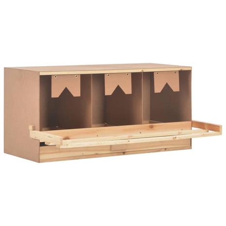 vidaXL Kanan munintapesä 3 osastoa 96x40x45 cm mänty – kuva 8/8