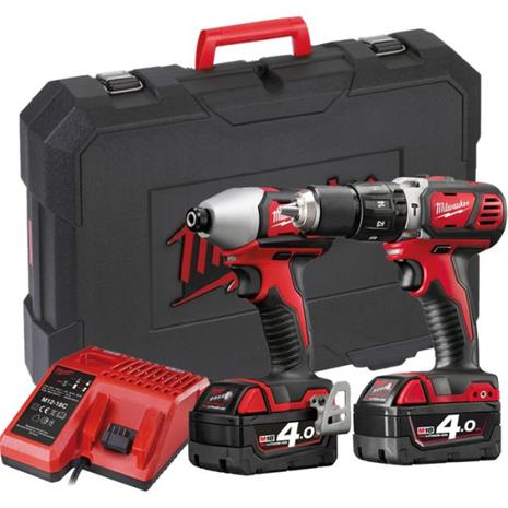 Milwaukee Akkukonesarja M18 BPP2C-402C (4933443552) 18V 2x4,0Ah M18BPD