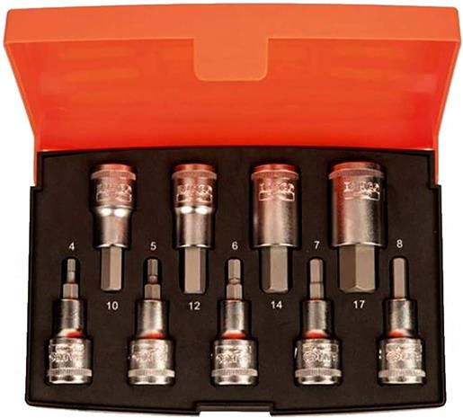 Bahco S9HEX Kärkihylsysarja 9 osaa, 1/2â€