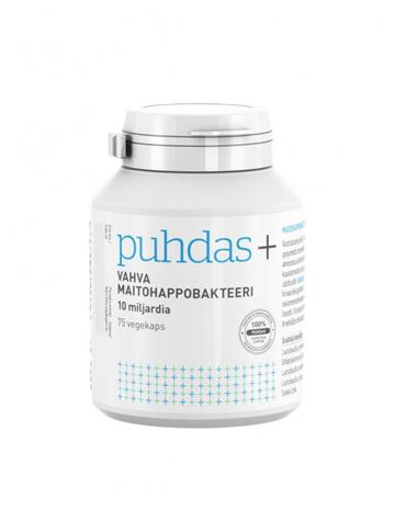 Puhdas+ 75 kaps. 10 miljad. Vahva maitohappobakteeri