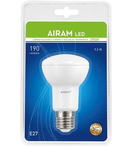 Airam Led E27 R63 8W kohdelemppu