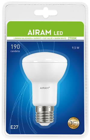 Airam Led E27 R63 8W kohdelemppu