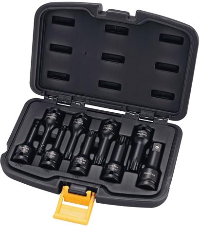 GeeTee 75mm 9-osainen Torx-hylsysarja