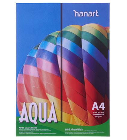 Hanart Aqua A4 akvarellilehtiö